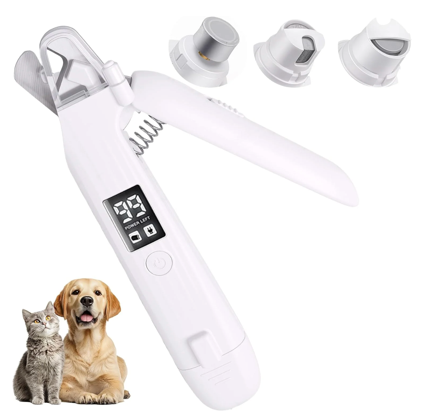 GlowTrim 3-in-1 LED Nail Clippers with Grinder for Cats & Dogs